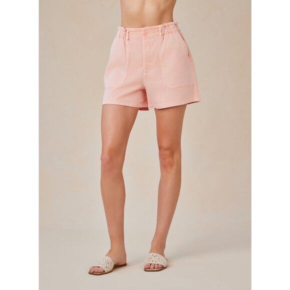 Bella Dahl Callie Ruffle Short Peach Fizz Size S NWT $114 - Picture 1 of 7
